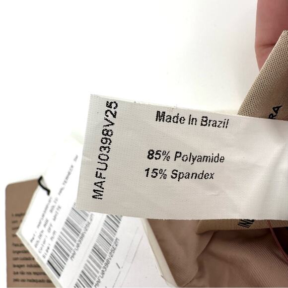 Adriana Degreas Golden Age Solid Halterneck Swimsuit in off white Size M - Picture 7 of 16